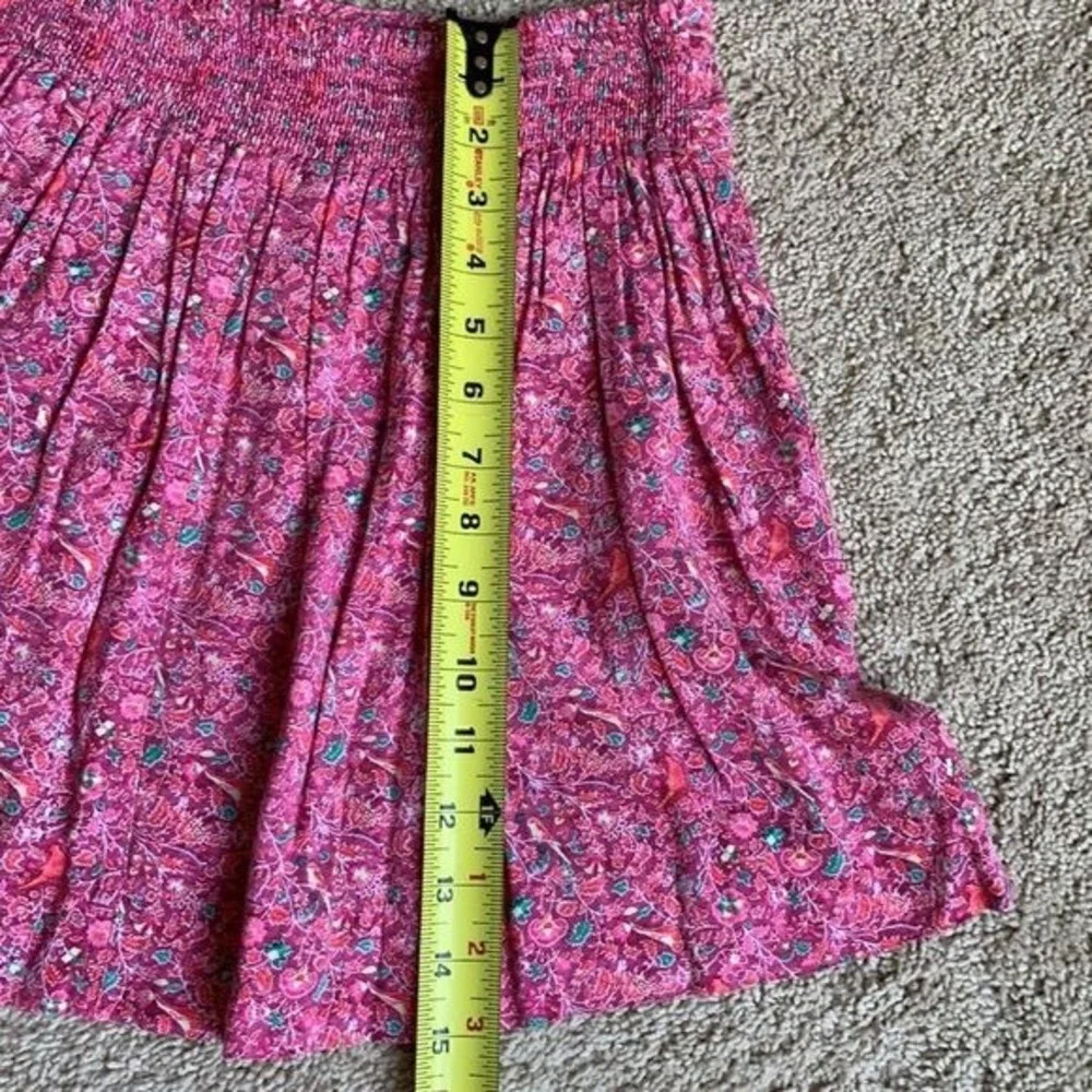 Vintage Pink skirt Floral dainty American Eagle mini ruffle small cottagecore‎